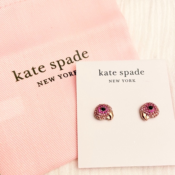 Kate Spade - Tropical Paradise PARROT Earrings NWT - Picture 2 of 2
